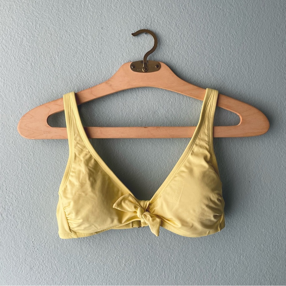 🌻5/$15🌻 Kona Sol | Yellow Triangle Bikini Top with Bow